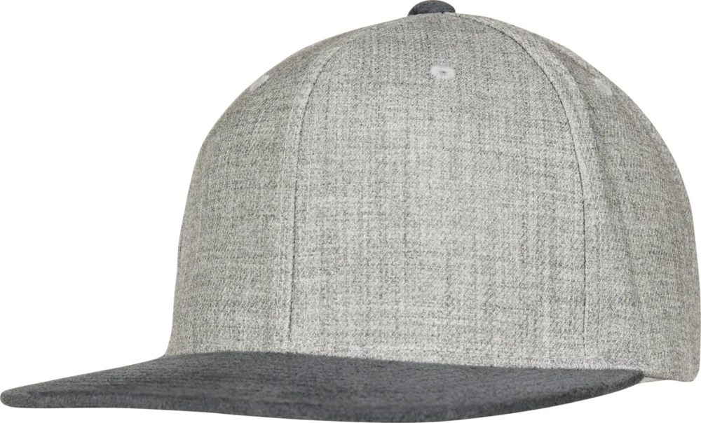6 Panel Snapback Kappe "Melange"