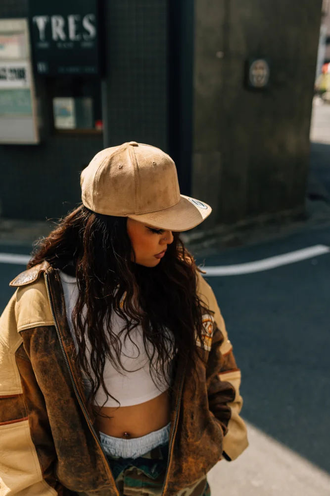 6 Panel Snapback Cap "Suede"