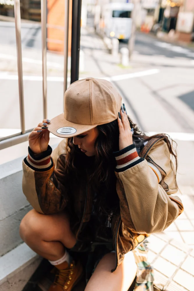 6 Panel Snapback Cap "Suede"