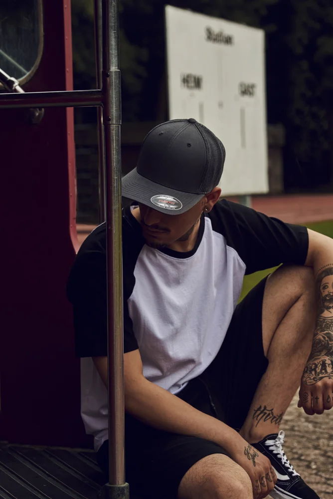 6 Panel Trucker Kappe "Mesh"