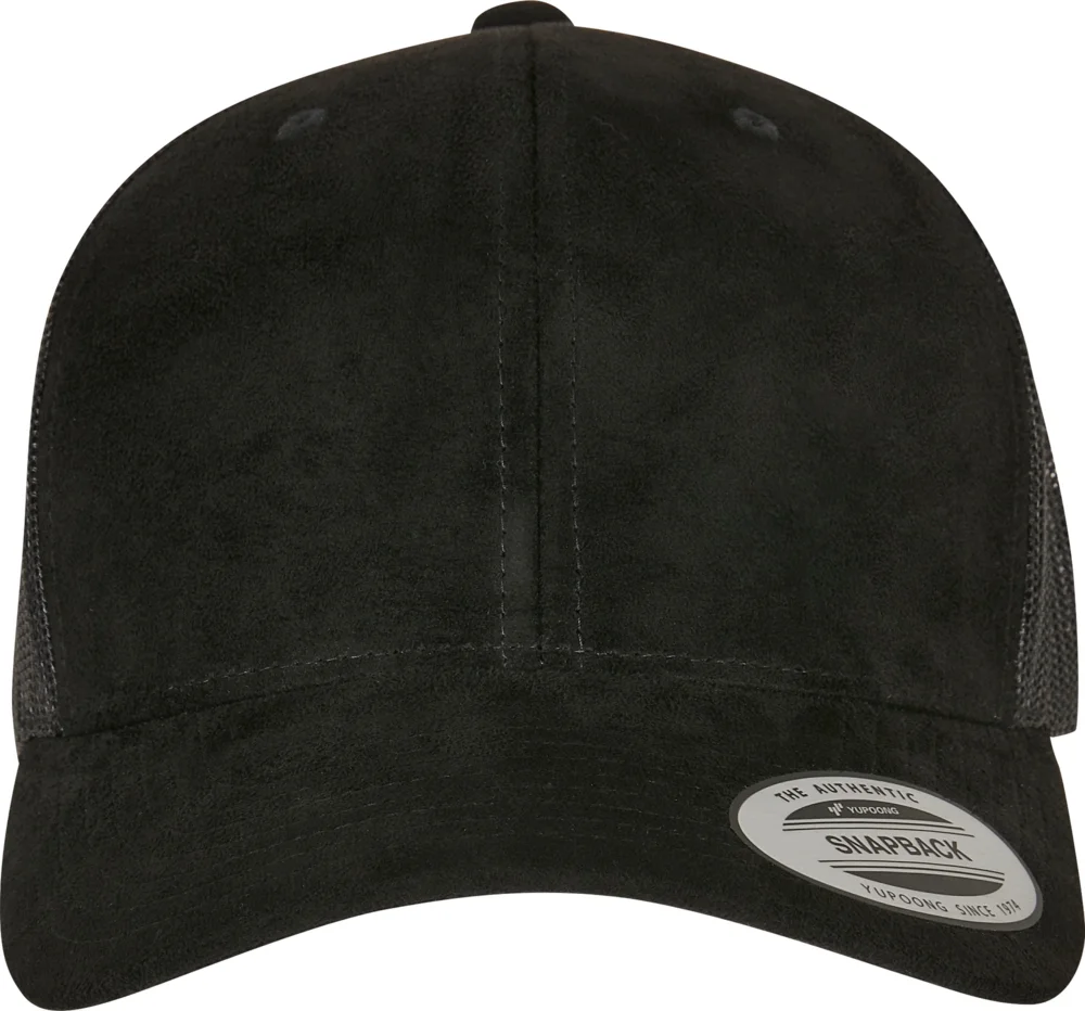 6 Panel Trucker Kappe "Suede"