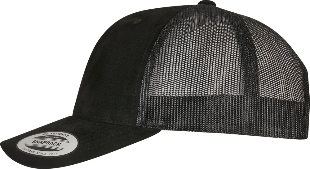 6 Panel Trucker Kappe "Suede"