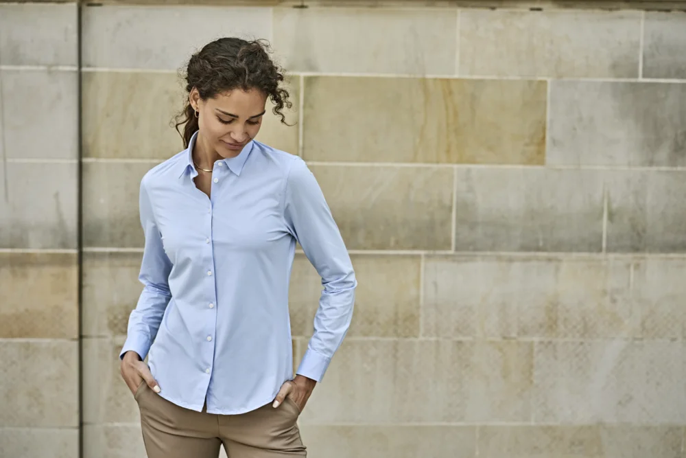 Active Stretch Bluse langarm