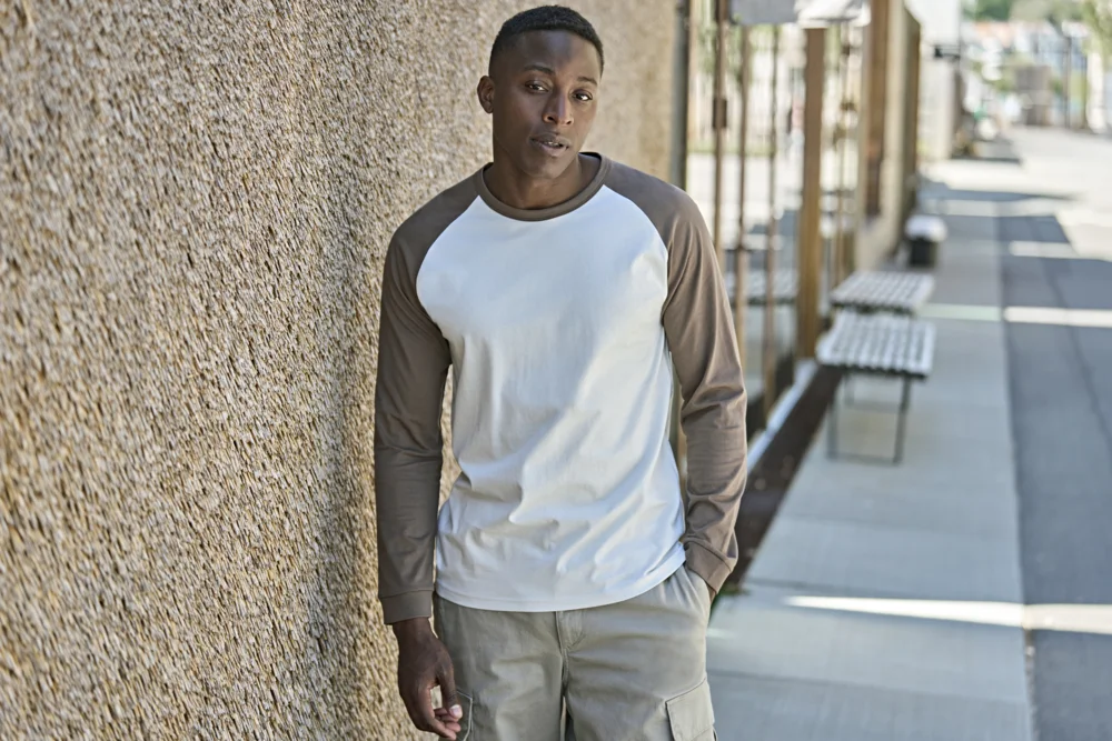 Baseball T-Shirt langarm "Unlabeled"