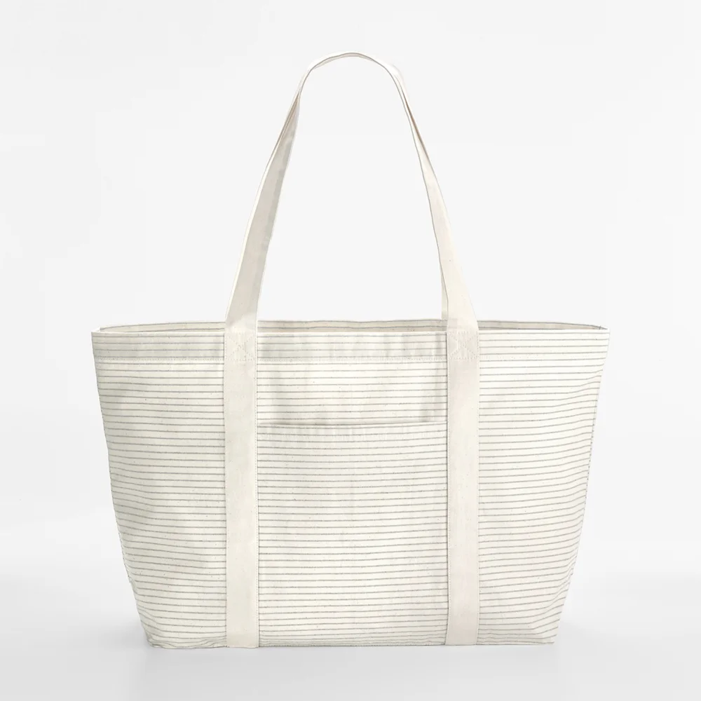 Bio-Baumwoll Shopper mit Streifen