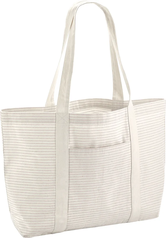 Bio-Baumwoll Shopper mit Streifen