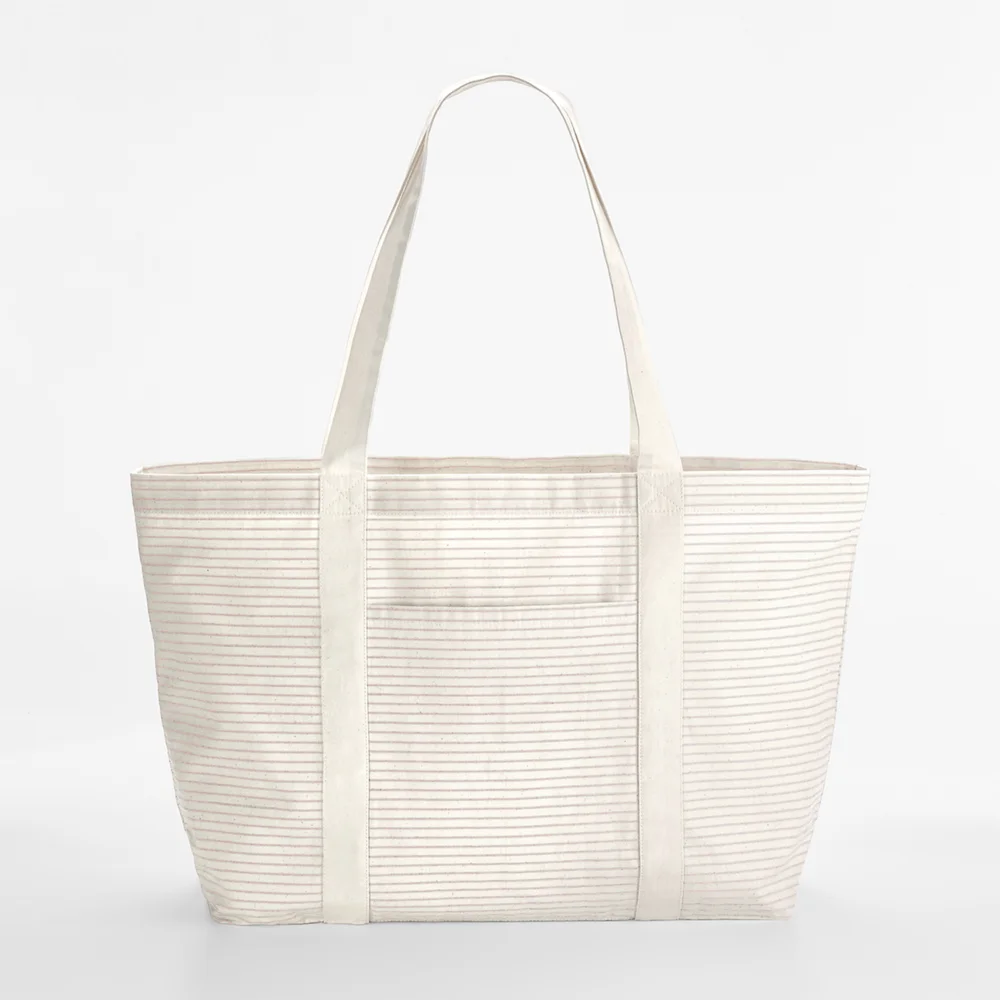 Bio-Baumwoll Shopper mit Streifen