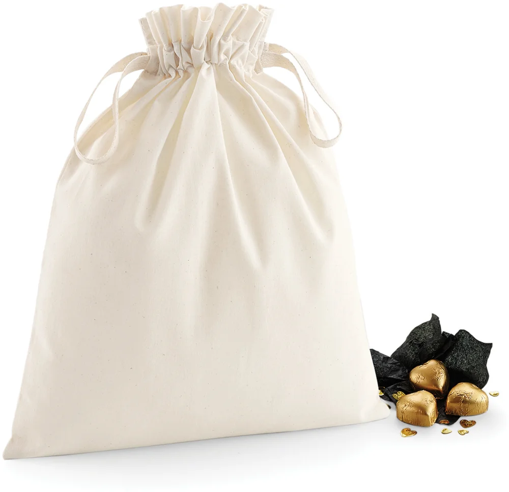 Bio Baumwolltasche mit Zugkordel