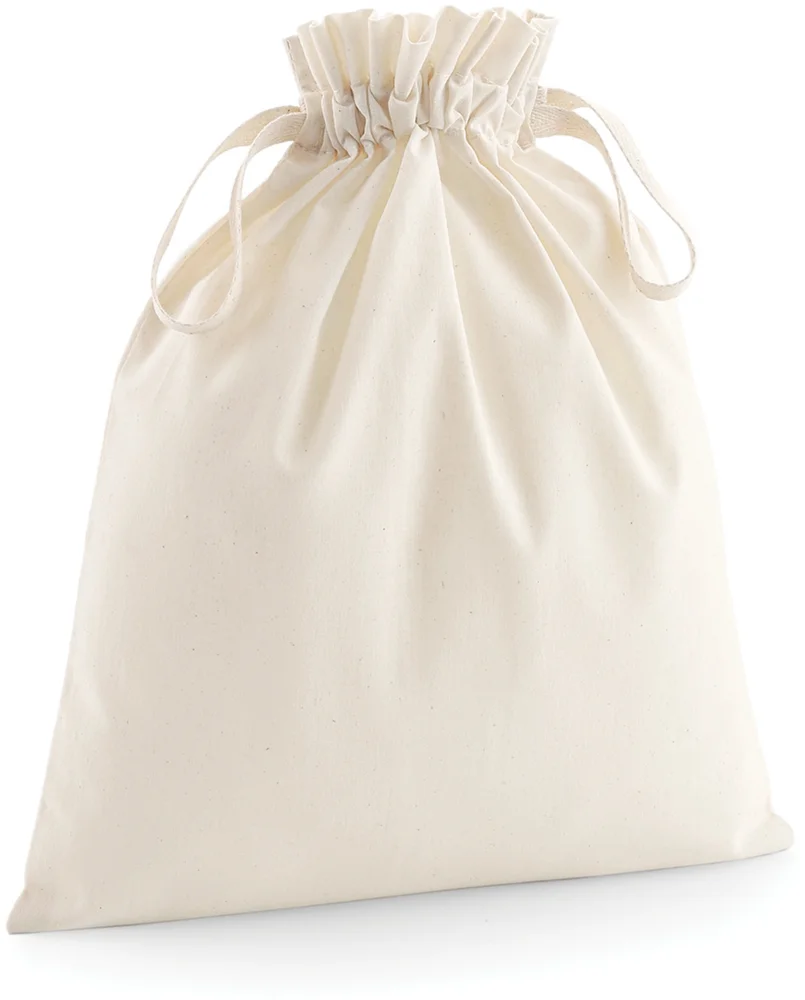 Bio Baumwolltasche mit Zugkordel
