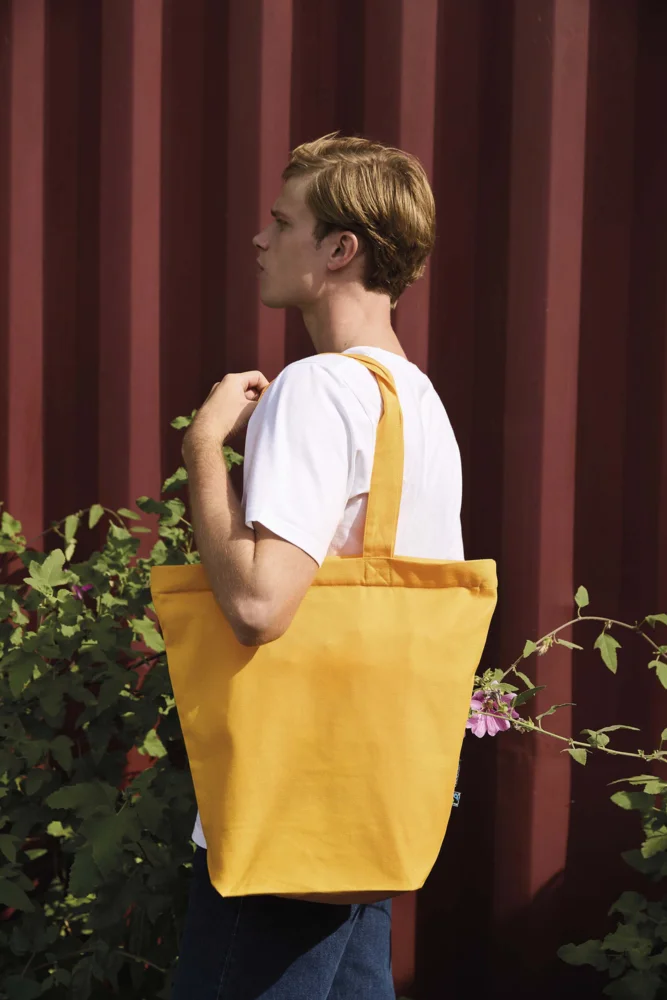 Bio Fairtrade Baumwolltasche mit Zipp