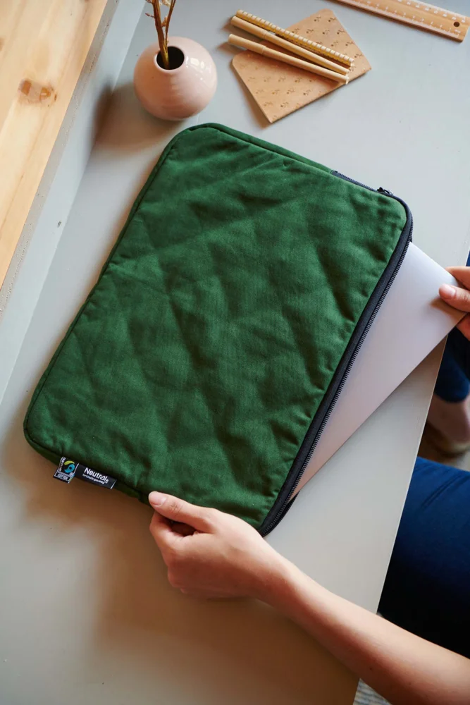 Bio Fairtrade Laptop Tasche