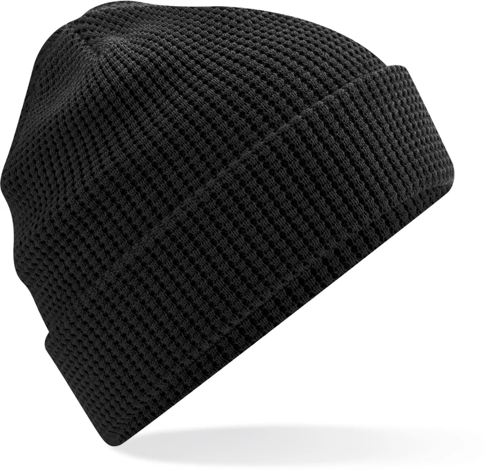 Bio Strickmütze mit Waffelstrick