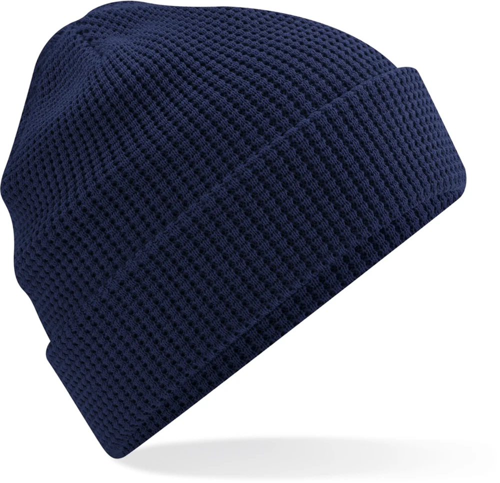 Bio Strickmütze mit Waffelstrick