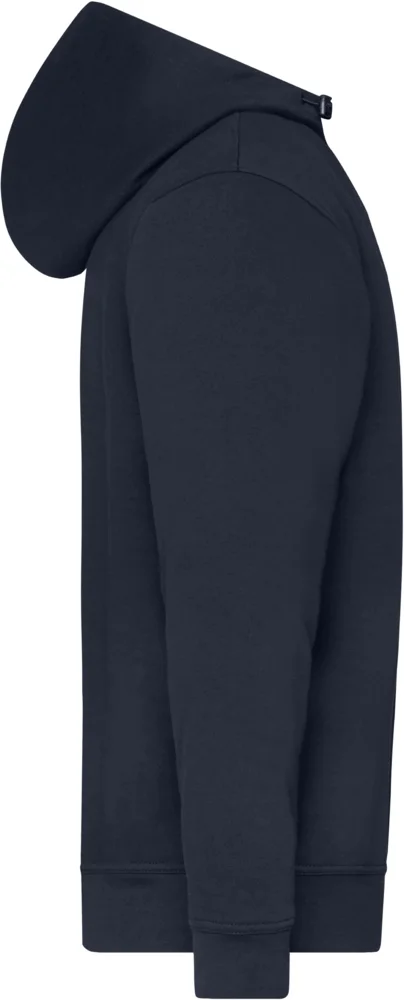 Bio Workwear Kapuzen Sweater mit "1/4" Zip