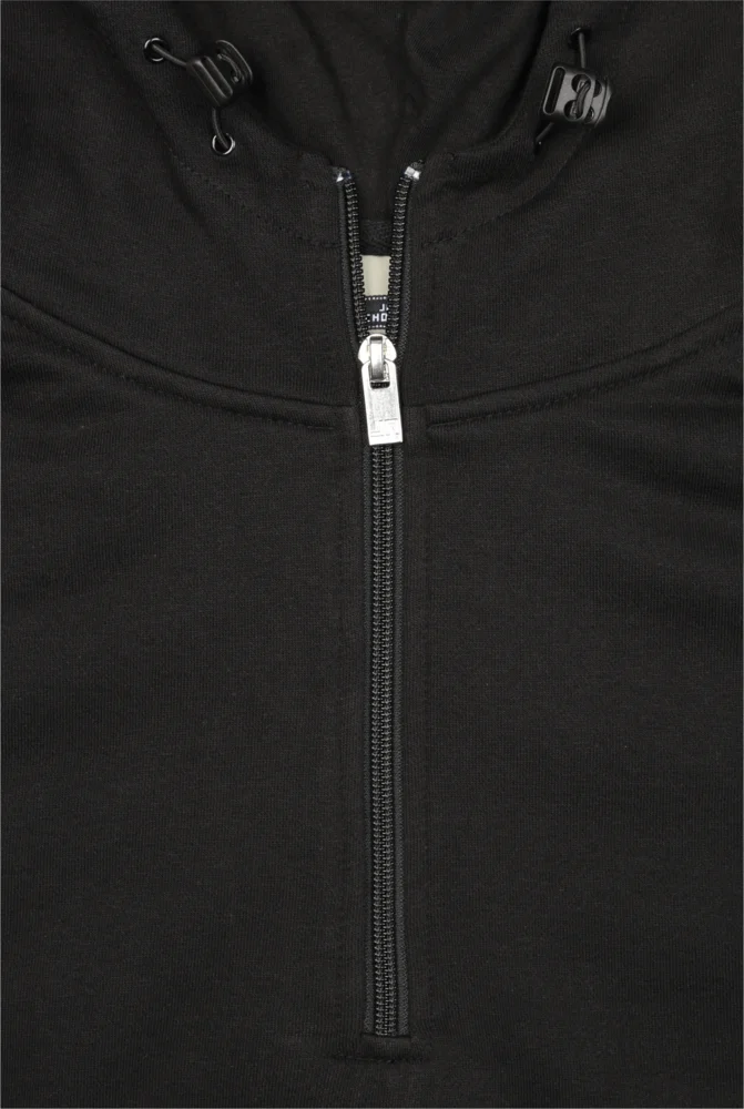 Bio Workwear Kapuzen Sweater mit "1/4" Zip