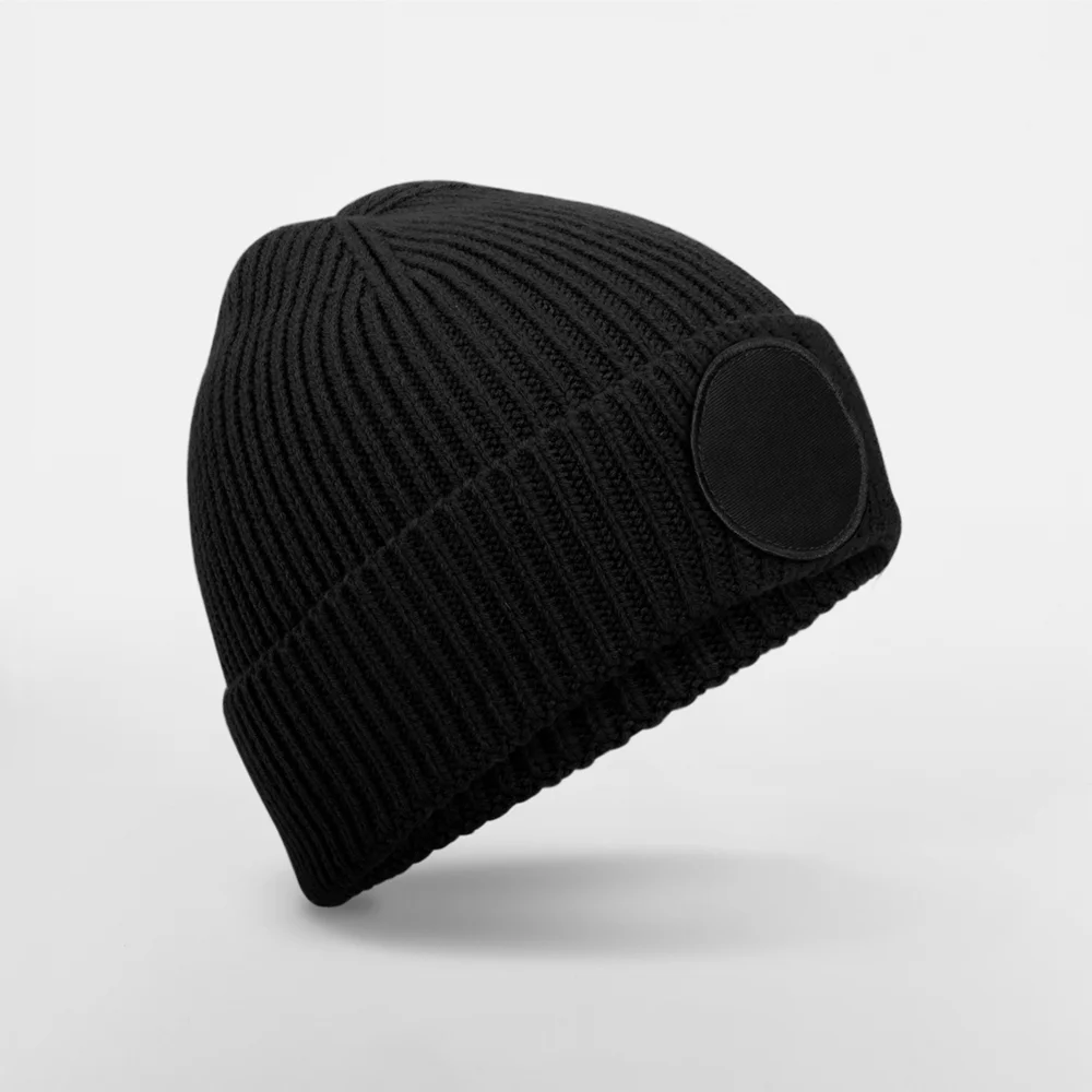 Circular Patch Beanie