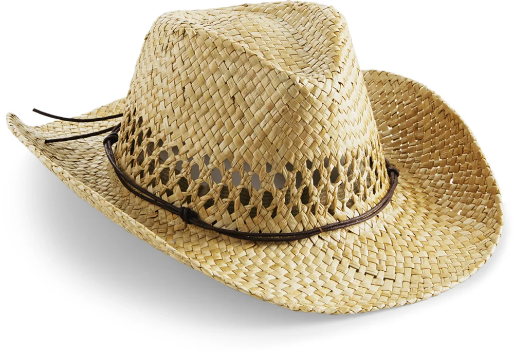 Cowboyhut in Flecht-Optik