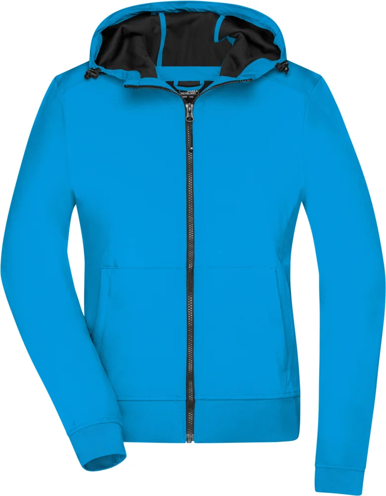 Damen 2-Lagen Kapuzen Softshell Jacke