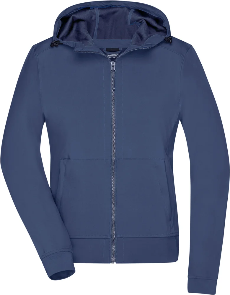 Damen 2-Lagen Kapuzen Softshell Jacke
