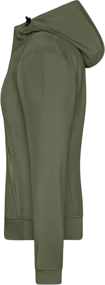 Damen 2-Lagen Kapuzen Softshell Jacke