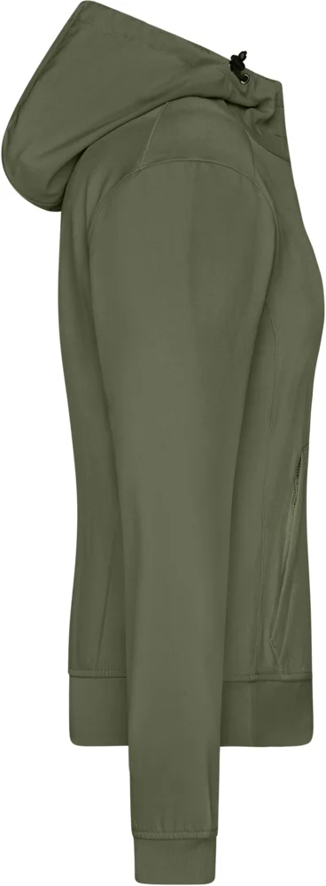 Damen 2-Lagen Kapuzen Softshell Jacke