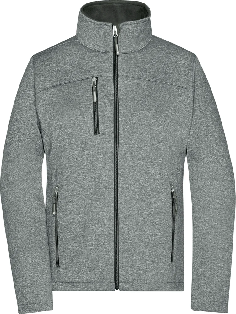 Damen 2-Lagen Melange Softshell Jacke