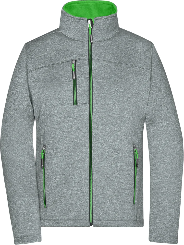Damen 2-Lagen Melange Softshell Jacke
