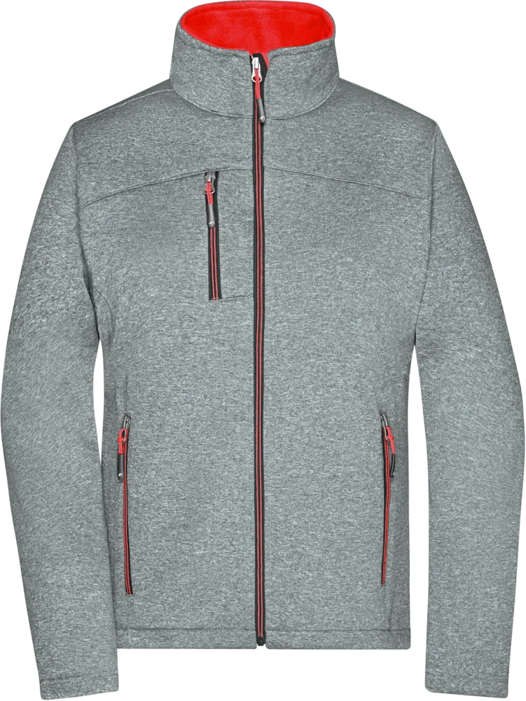 Damen 2-Lagen Melange Softshell Jacke