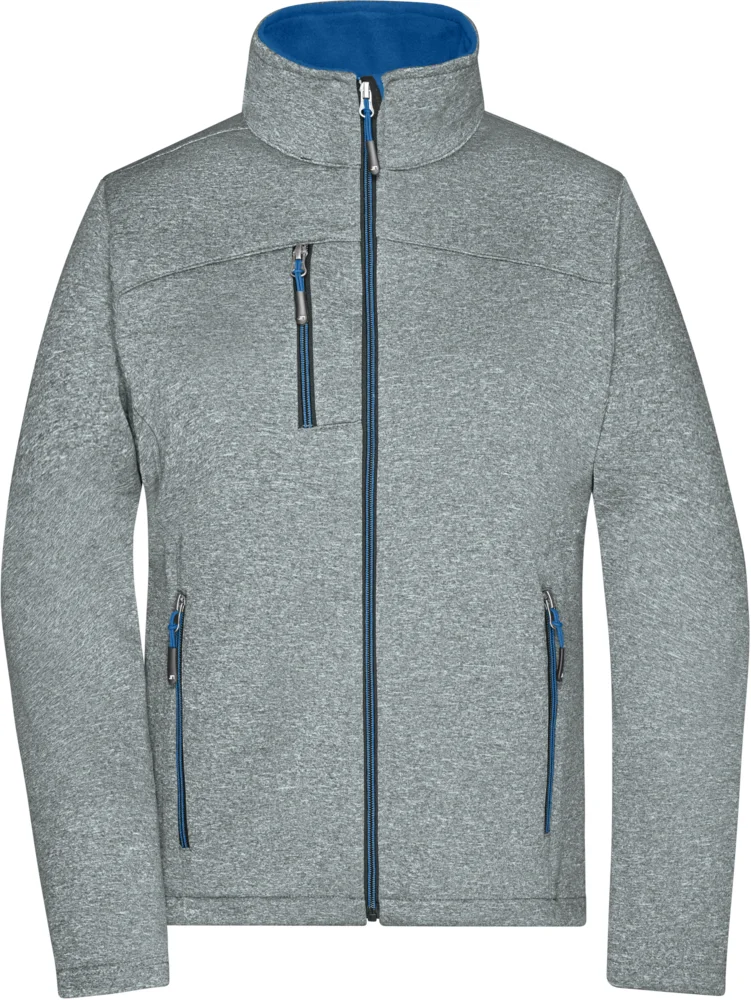 Damen 2-Lagen Melange Softshell Jacke