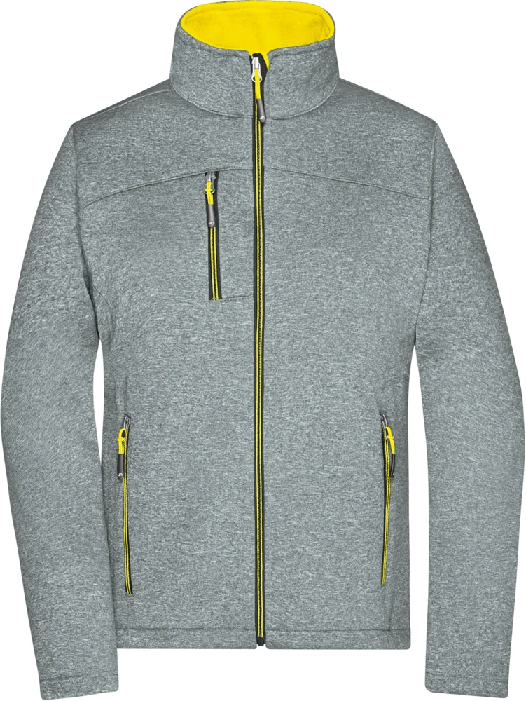 Damen 2-Lagen Melange Softshell Jacke