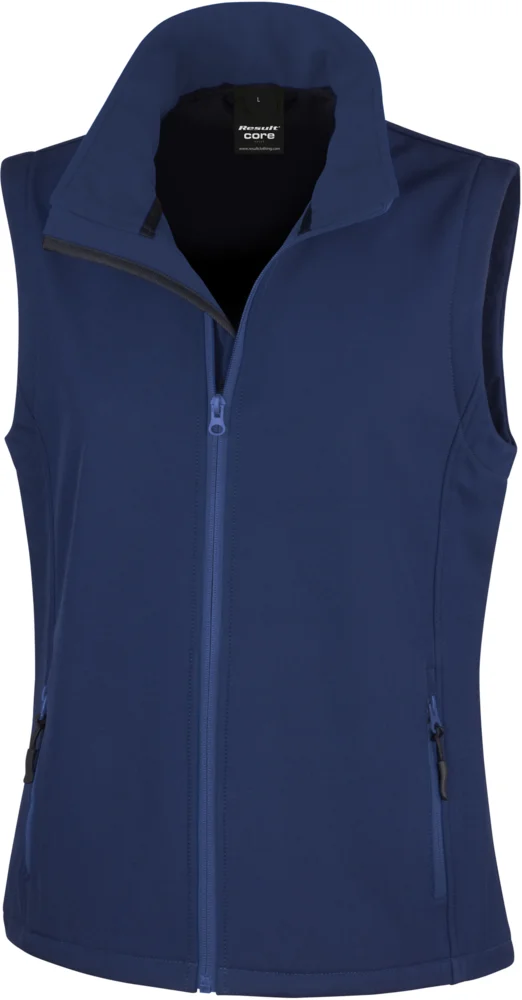 Damen 2-Lagen Softshell Gilet "Printable"