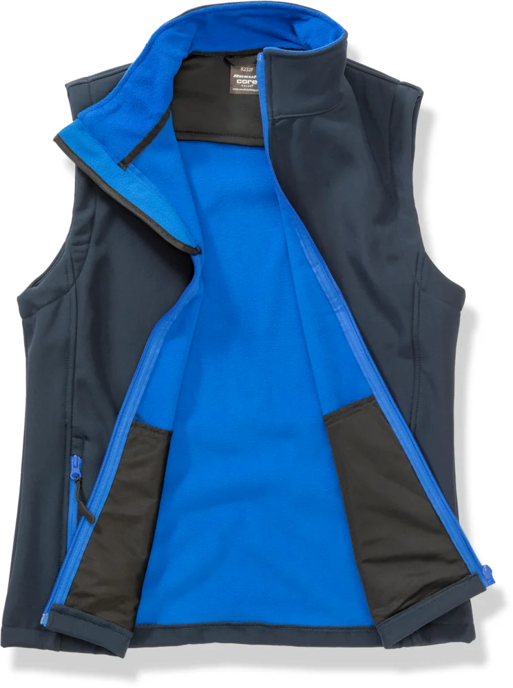 Damen 2-Lagen Softshell Gilet "Printable"