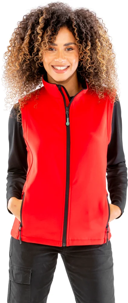 Damen 2-Lagen Softshell Gilet "Printable"
