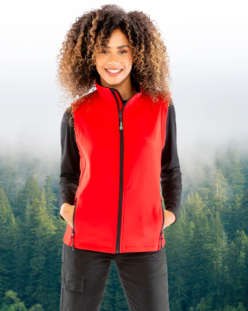 Damen 2-Lagen Softshell Gilet "Printable"