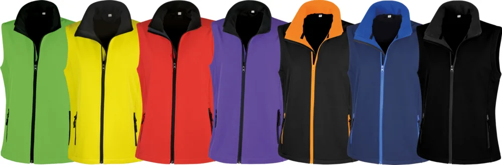 Damen 2-Lagen Softshell Gilet "Printable"
