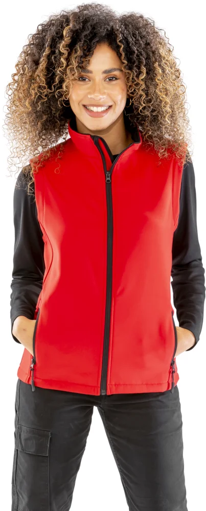 Damen 2-Lagen Softshell Gilet "Printable"