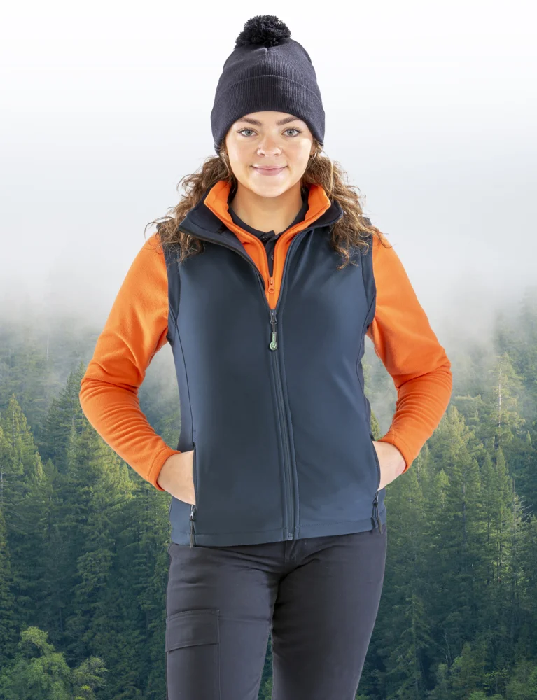 Damen 2-Lagen Softshell Gilet "Printable"