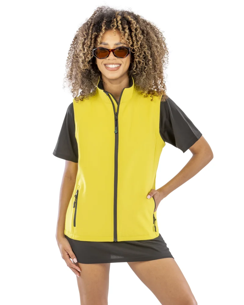 Damen 2-Lagen Softshell Gilet "Printable"