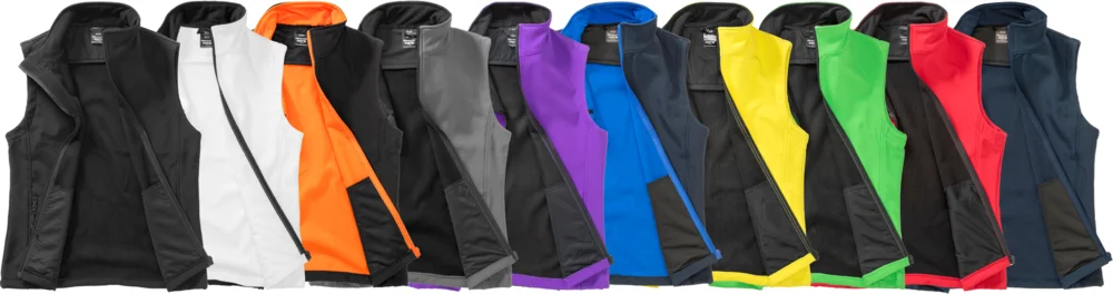 Damen 2-Lagen Softshell Gilet "Printable"