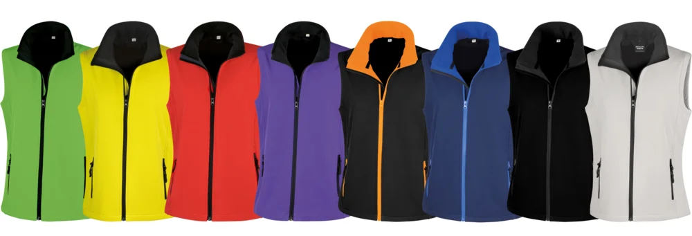 Damen 2-Lagen Softshell Gilet "Printable"