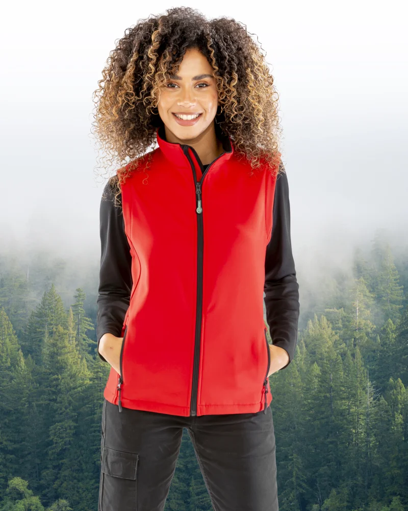 Damen 2-Lagen Softshell Gilet "Printable"