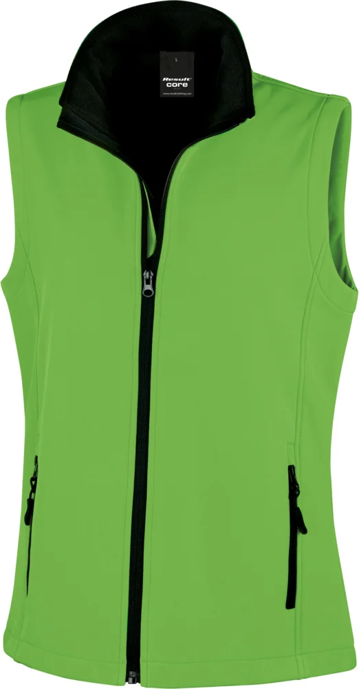 Damen 2-Lagen Softshell Gilet "Printable"