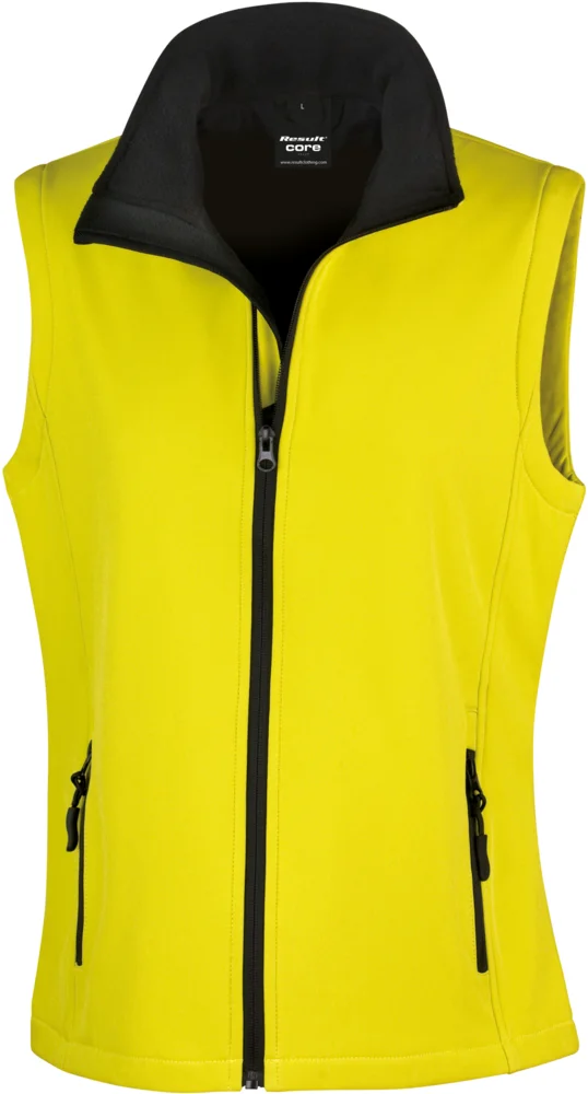 Damen 2-Lagen Softshell Gilet "Printable"
