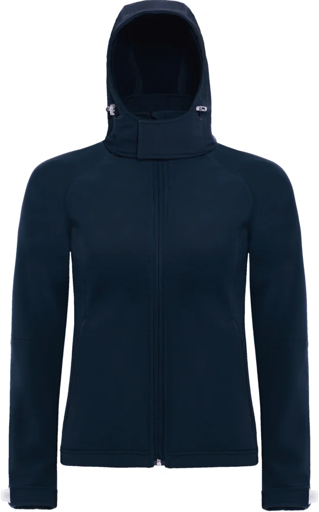 Damen 3-Lagen Kapuzen Softshell Jacke