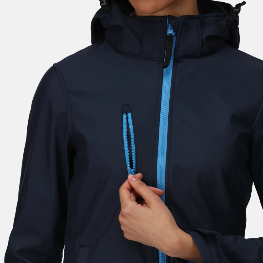 Ladies' 3-Layer Hooded Softshell Jacket "Venturer"