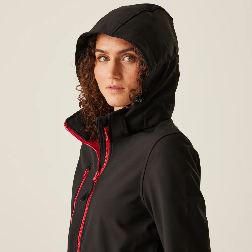 Ladies' 3-Layer Hooded Softshell Jacket "Venturer"