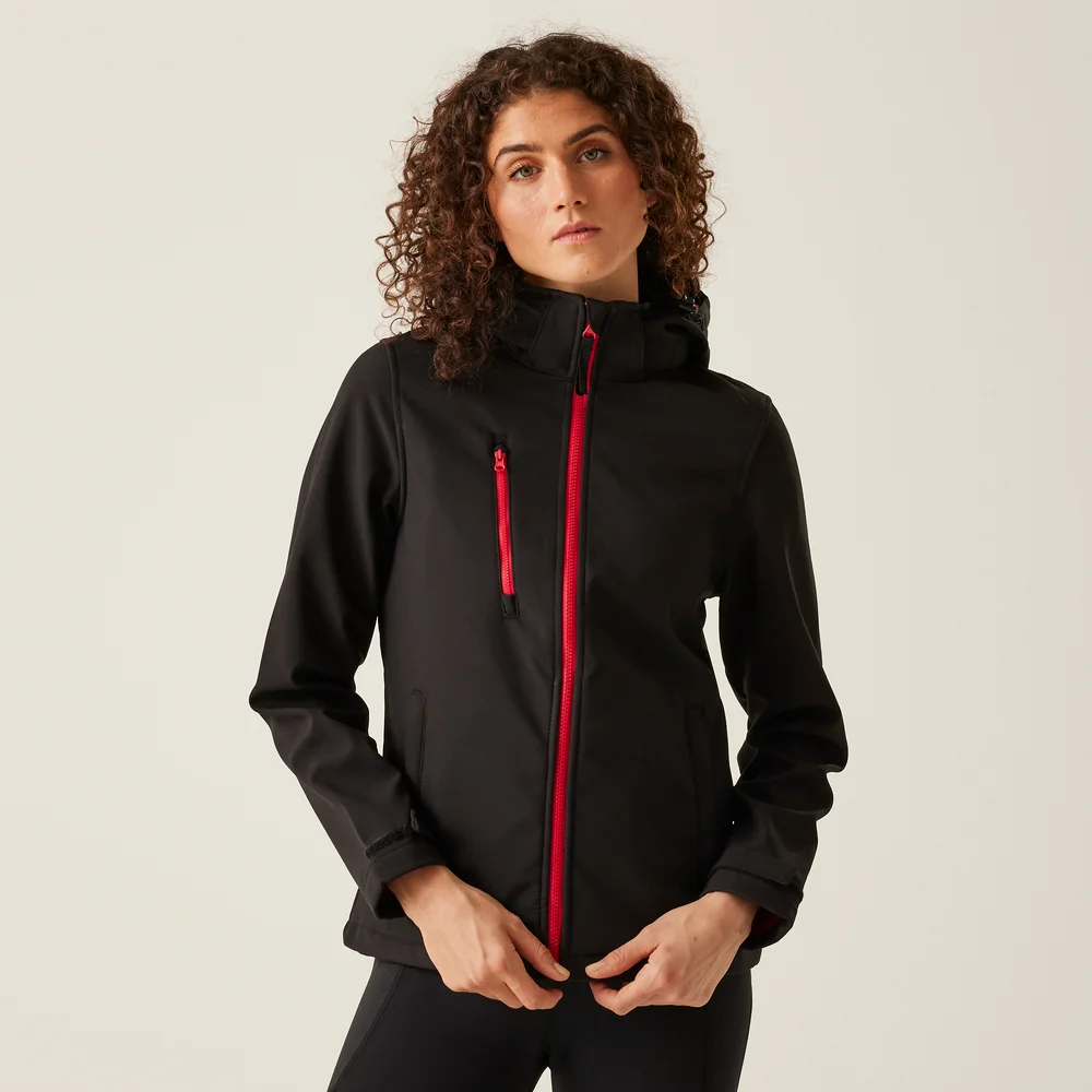Ladies' 3-Layer Hooded Softshell Jacket "Venturer"