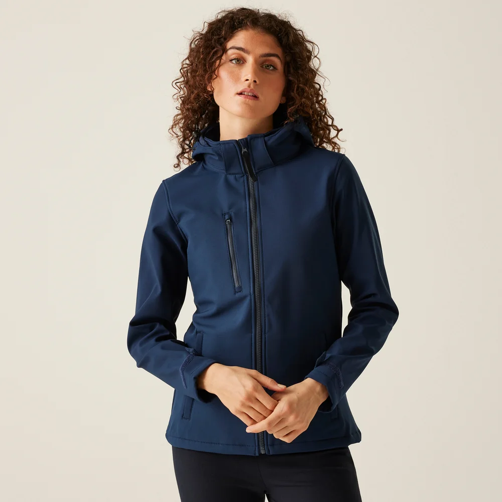 Ladies' 3-Layer Hooded Softshell Jacket "Venturer"