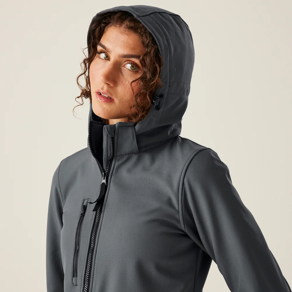 Ladies' 3-Layer Hooded Softshell Jacket "Venturer"