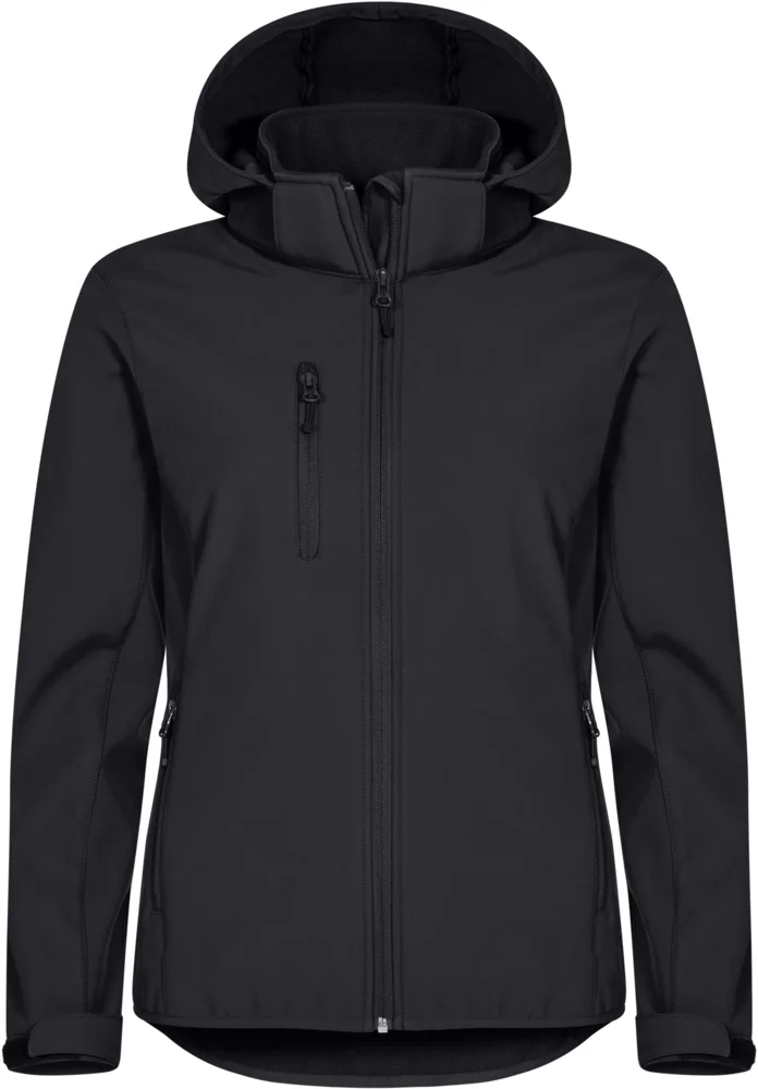 Damen 3-Lagen Kapuzen Softshell Jacke